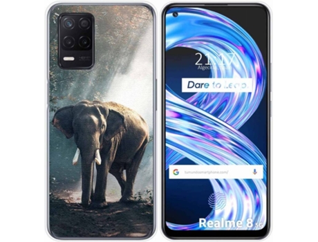 Carcasa Realme 8 5G / Narzo 30 5G TUMUNDOSMARTPHONE Elefante Multicolor