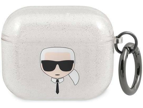 Funda Apple Airpods 3 KARL LAGERFELD (Plateado)