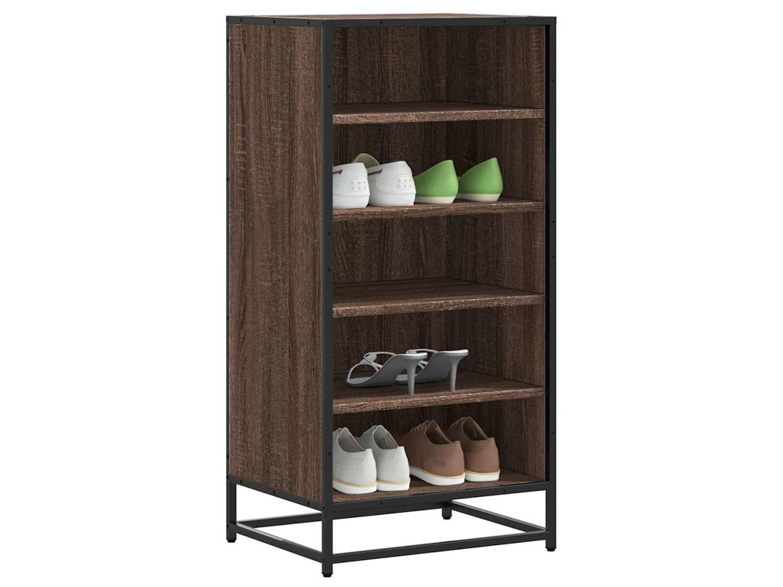 Zapatero | Armario Zapatero Madera Contrachapada Roble Marrón 48x38x97,5 Cm