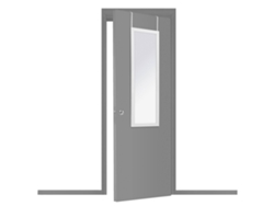 Espejo de puerta clásico 36 x 109 cm expositor en caja blanca FIVE