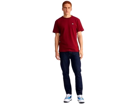 Camiseta de Hombre TOMMY JEANS Corta Badge Classic Rojo (S)