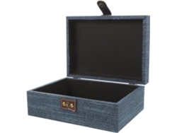 Estuche Viaje Joyas Diseño Multifuncional Fabricado Madera Mejor Calidad Color Ideal Hogar Oficina Mini Tela