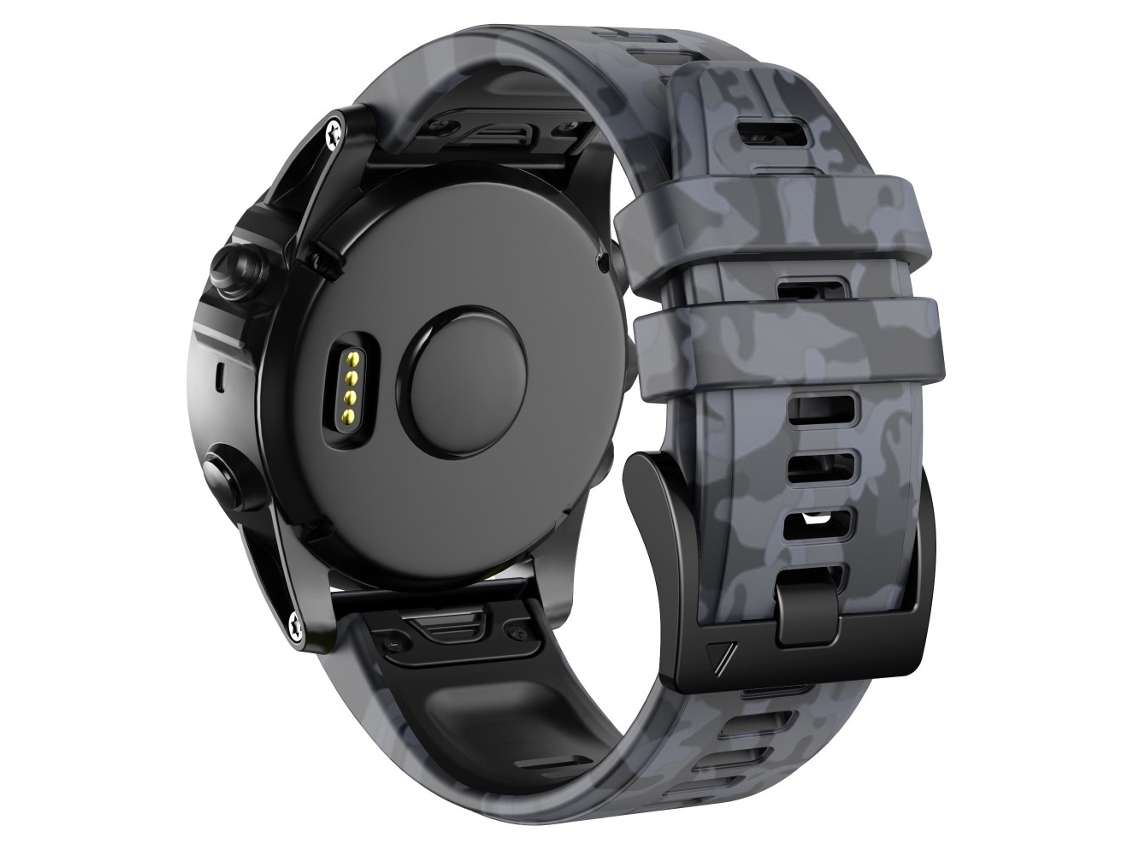 Correa de Silicona 26mm liberación rápida para Garmin Fenix Enduro/Tactix Delta/Tactix 7 Pro - camuflaje gris