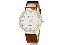 Reloj De Pulsera Informal Para Mujer Con Diamantes, Elegante Reloj Para Mujer (color Café)
