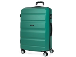 Maleta de Viaje Grande ITACA Abs Lisa Verde (100 L)