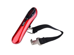 Báscula electrónica digital portátil para equipaje de 50 kg de alta precisión (roja)