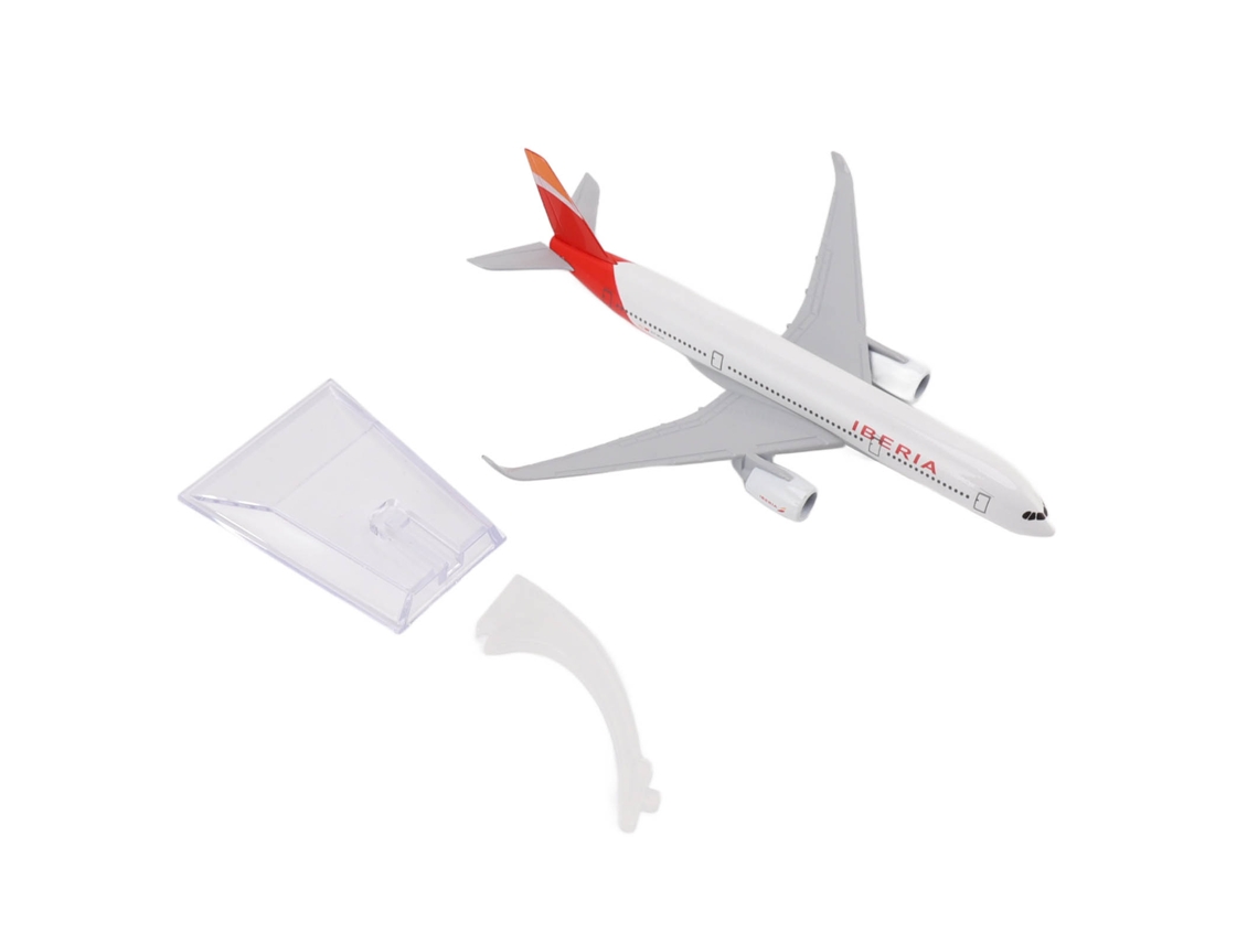 Avión Modelo 330 De Aleación Con Base De Exhibición Para Navidad Y Decoración.