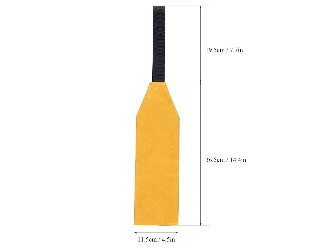 Bandera De Seguridad Para Kayak, Canoa Y Tabla De Paddle Surf Con Cinturón De Tracción Y Tiras Reflectantes.