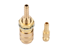 Conector Rápido M6 Para Antorcha De Soldadura Mig Tig De Gas Y Agua, Chapado En Oro.