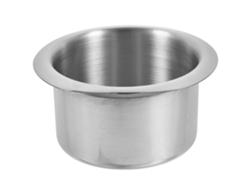 Insert De Portavasos De Acero Inoxidable Anti-derrame Para Reemplazo Versátil En Vehículos Y Hogar 10,70x8,50x5,50cm Plata