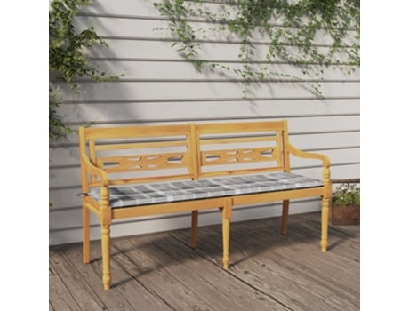 Banco VIDAXL Marrón Teca (150 cm)