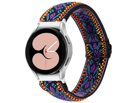 Correa de tela tejida tejido elástico ajustable para Samsung Galaxy Watch4 Active 40mm/44mm/Watch4 Classic 42mm/46mm - C