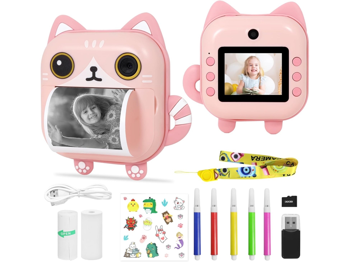 Cámara Digital De Impresión Instantánea M2 Con 480.000 Píxeles, Tela De 2,4 Pulgadas, Grabación De Vídeo Hd E Impresión Térmica Instantánea