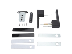 Cerradura De Puerta Reversible Silenciosa Con Palanca Y Llave Para Puertas De 42-50 Mm, Material Duradero.