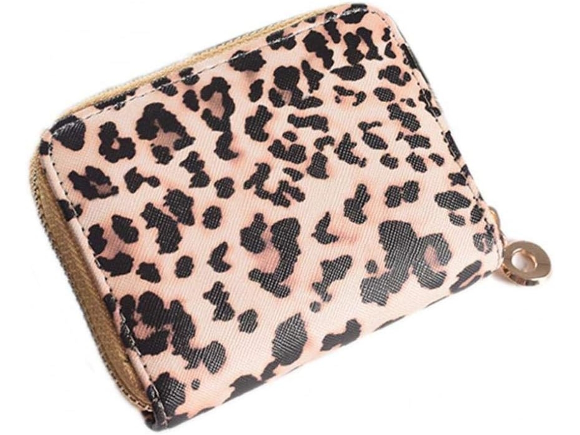 Cartera de piel para mujer con estampado de leopardo - Estilo 3