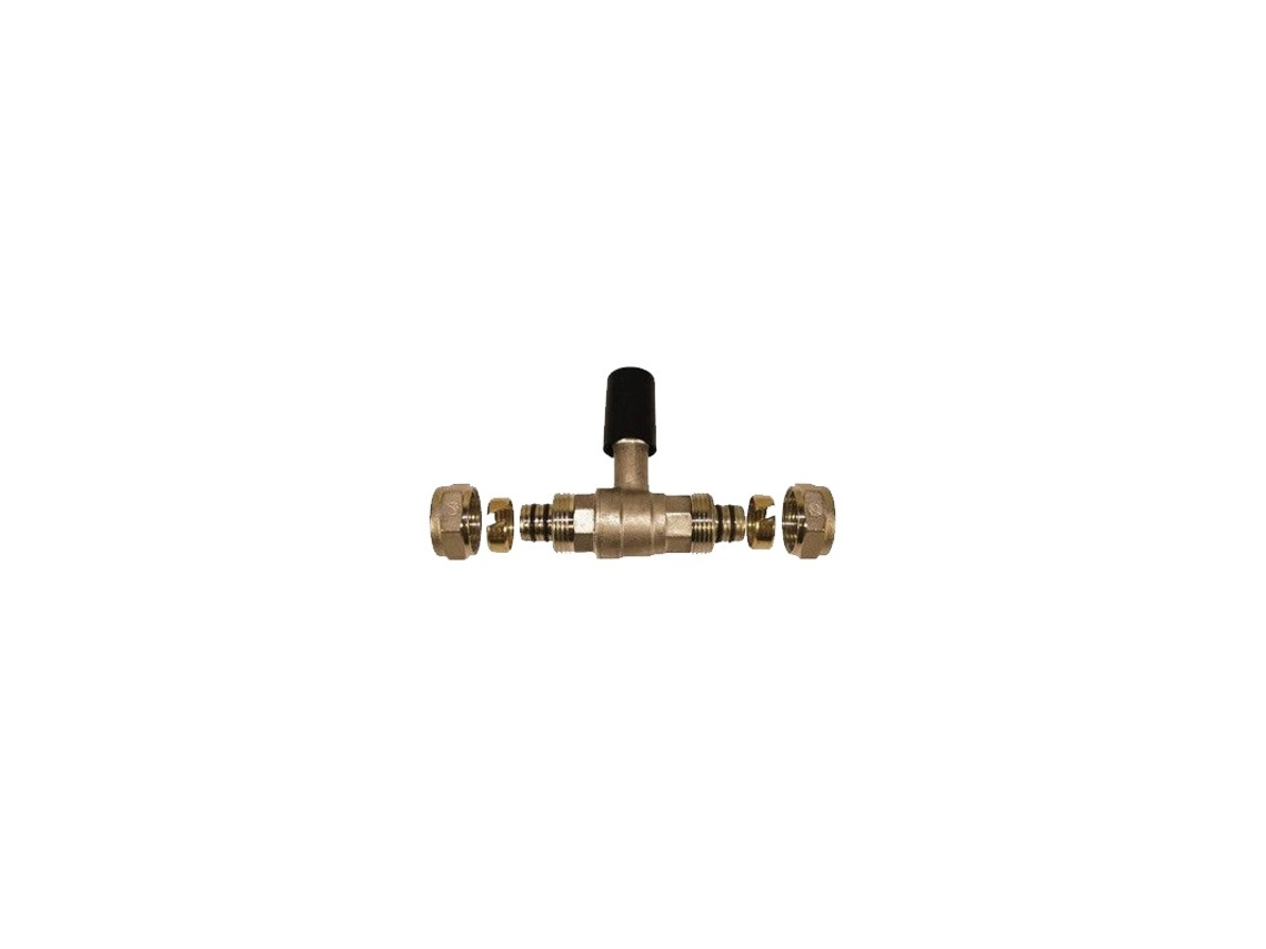 Valvula Esfera Empotrar Para Tubo Multicapa De Compresion 25 Mm, Sin Necesidad De Maquina Prensadora, Gris Suinga