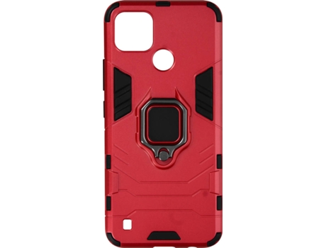 Funda Realme C25Y AVIZAR con Anillo de Soporte (Rojo)