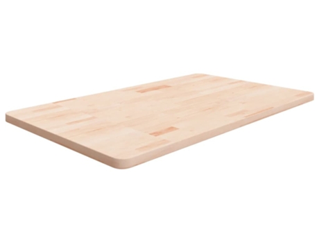 Encimera de baño madera maciza sin tratar 100x60x2,5 cm VIDAXL