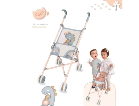 Coco Silla de Muñeca Plegable para Muñecas de Hasta 48 Cm. DE CUEVAS TOYS