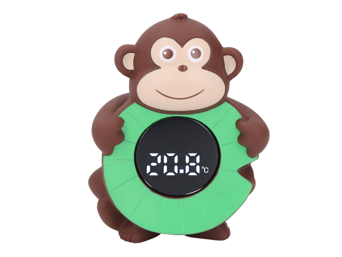 Termómetro De Baño Para Bebés Con Pantalla Led Digital De Dibujos Animados De Mono Para Medir La Temperatura Del Agua.