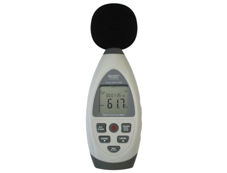 VOGEL-641106-Medidor De Nível De Som Eletrônico Digital, Faixa De Medição Dba/Dbc: 30-80/ 50-100/ 60-110/ 80-130