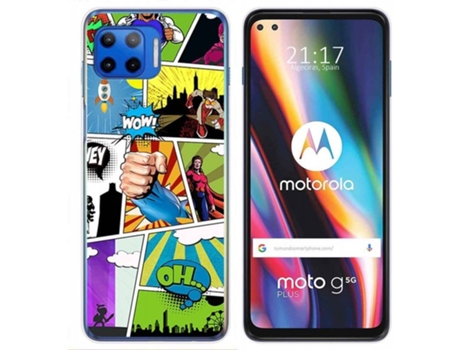 Carcasa Motorola Moto G 5G Plus TUMUNDOSMARTPHONE Comic Multicolor