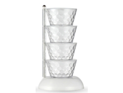 Estante Para Especias Giratorio De 360° Con 4 Niveles De Plástico Transparente Para Cocina.