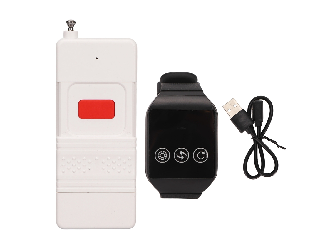 Botón De Llamada Sos Inalámbrico Para Cuidadores Y Enfermeras Con Sistema De Alerta Para Personas Mayores Y Pacientes.