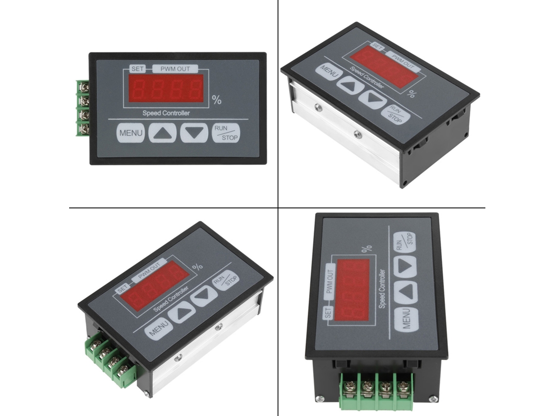 Controlador De Velocidad Digital Para Motor Dc 6-60v Con Pantalla Y Arranque/parada Suave