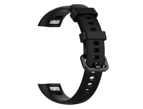 Correa de reloj de silicona para Huawei Honor Band 4 y 5 (negra)