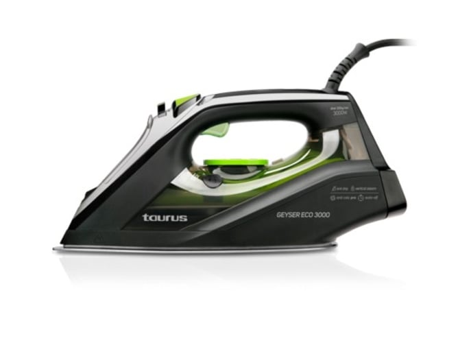 Plancha de Vapor TAURUS Geyser Eco 3000 (Chorro Vapor: 200g/min - Suela: Inox)