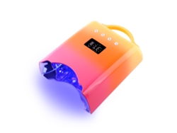 Lámpara De Secado De Uñas Recargable De 78 W Con Temporizador Y Sensor Automático (pantalla Lcd De 4 Horas) - Naranja