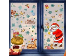 Adhesivos de pared navideños, adhesivos de pared arcoíris, adhesivos de pared para ventanas