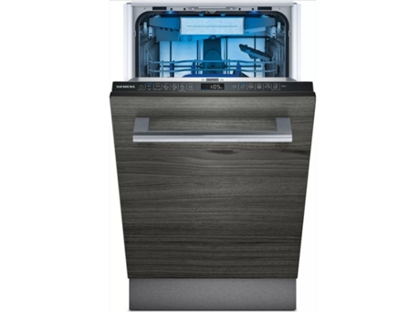 Lavavajillas Integrable SIEMENS SR65YX11ME (10 Cubiertos - 44.8 cm - Panel Negro)