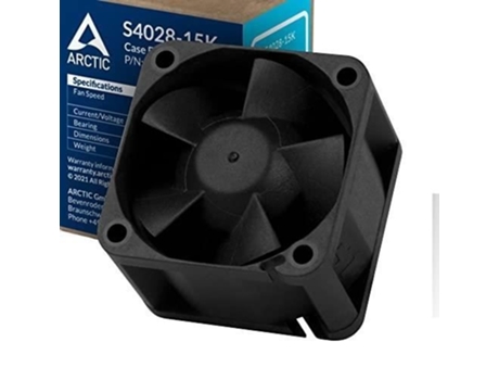 Ventilador de Caja ARCTIC S4028-15K para Pc 4 Cm Negro 1 Piezas Acfan002
