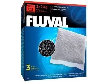Masa Filtrante para Peces FLUVAL Carbón FL. C3 (Blanco - 3 x 70 g)