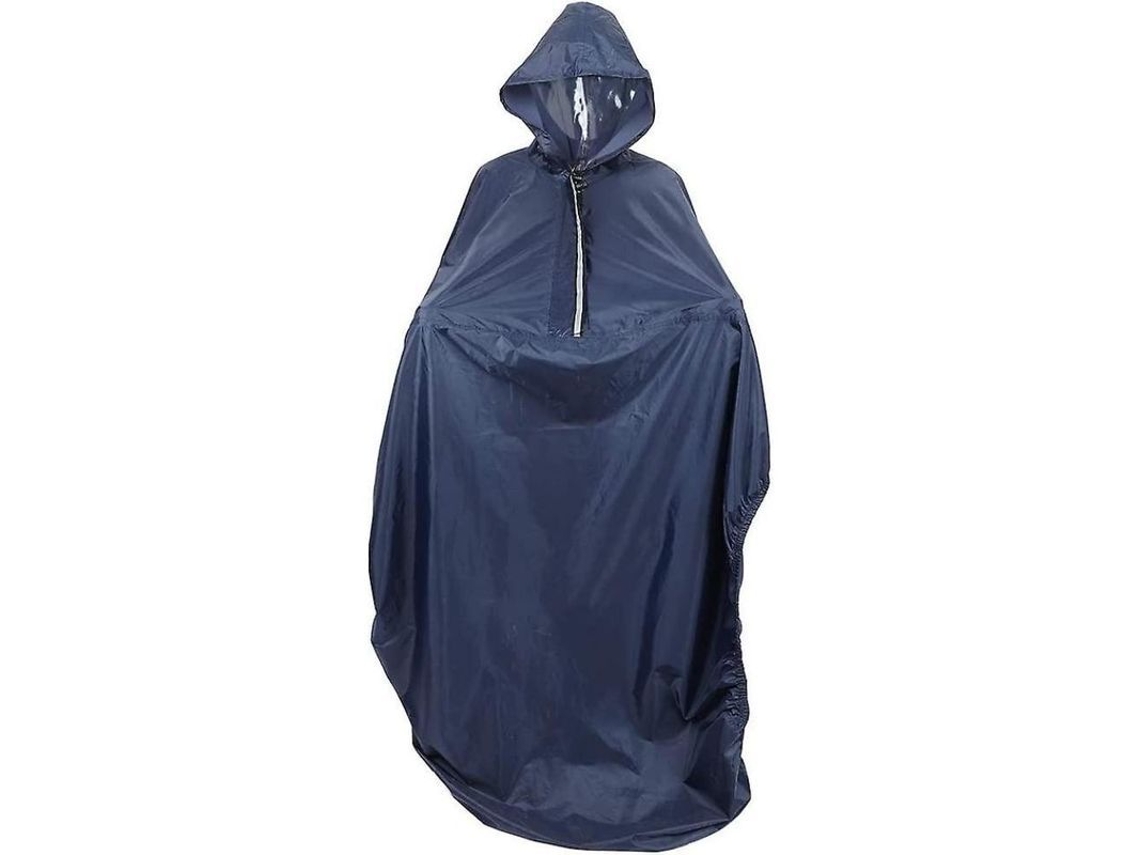 2026-impermeable Para Silla De Ruedas Con Capucha, Poncho Impermeable Talla Universal Azul Para Hombre Y Mujer