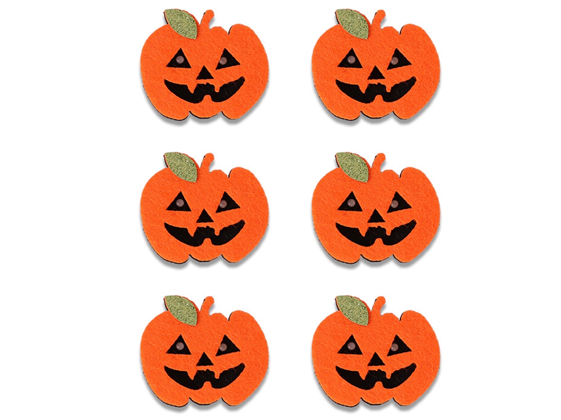 6 broches luminosos de Halloween, decoración en forma de murciélago y calabaza NEVEANCE