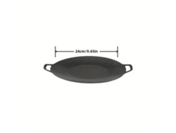 Sartén Antiadherente Redonda De Estilo Coreano (24 Cm) Para Barbacoa, Ideal Para Viajes Y Acampadas Al Aire Libre.