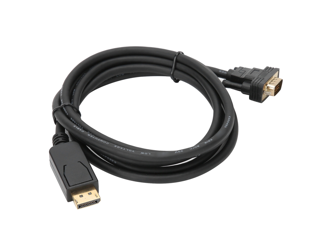 Adaptador (conversão De Projeção Hd De Notebook Para Tv) Conversor Dp Para Vga Preto