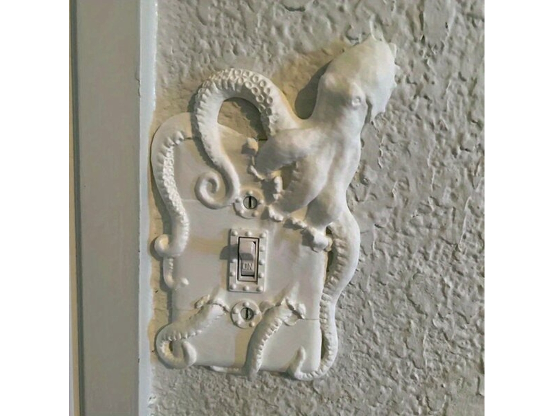 Plato decorativo con interruptor en forma de pulpo.vayotoy