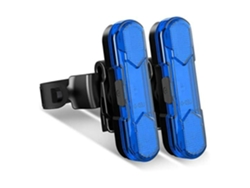 Paquete de 2 luces traseras de bicicleta recargables USB giratorias de 360 ​​grados impermeables YIZHOOD DES1504 (negro)