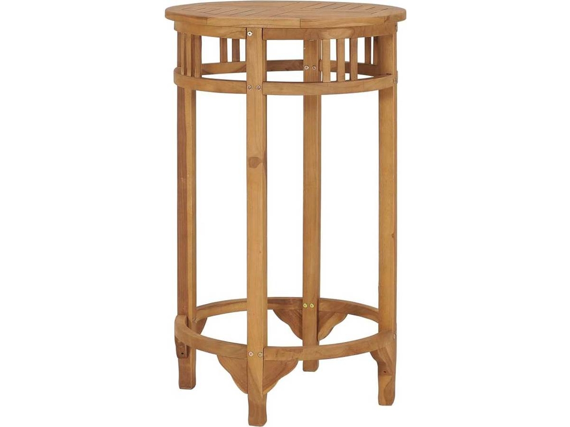 Mesa alta de cocina VIDAXL Marrón Teca (60x105 cm)
