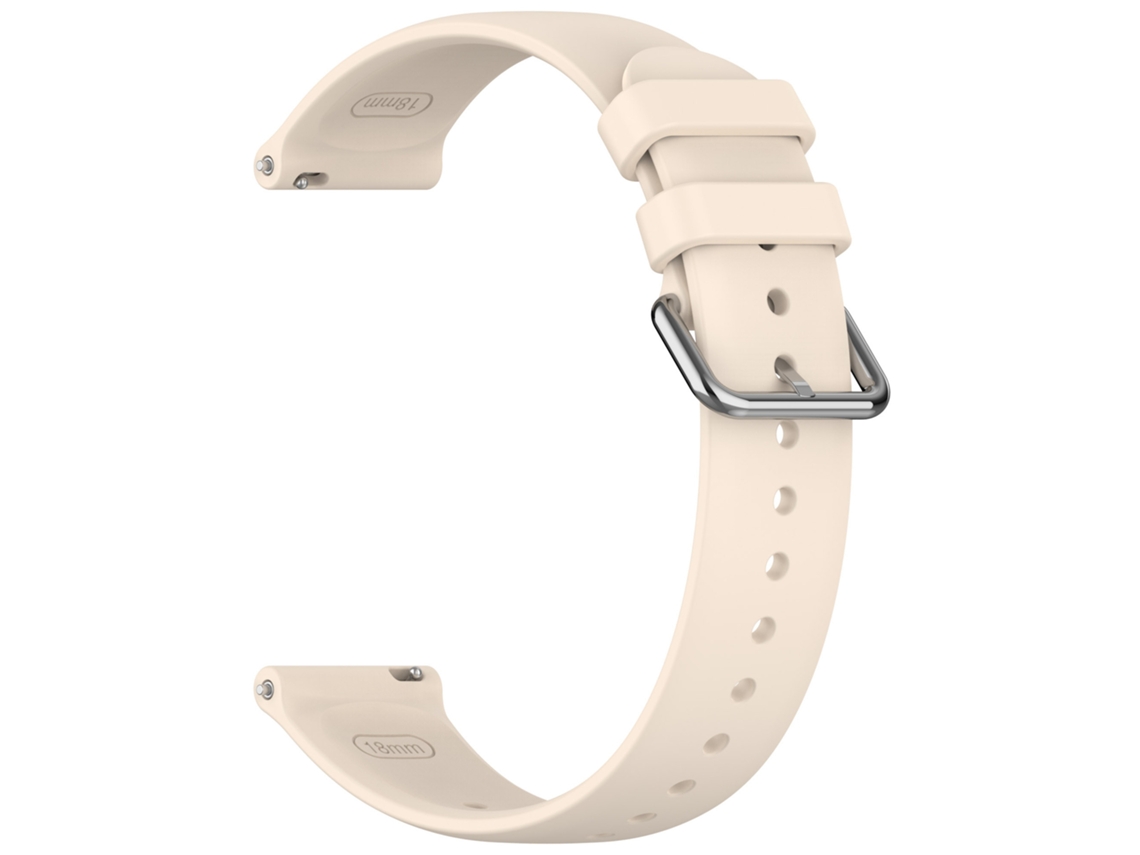 Correa Chrui para Xiaomi Watch S4 de 41 mm y 18 mm de silicona (luz de estrellas)
