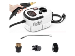 Limpiador A Vapor De Alta Temperatura Y Alta Presión De 2500 W, 6 Modos Ajustables Para Limpieza De Cocina Y Automóvil, Blanco Gertiz