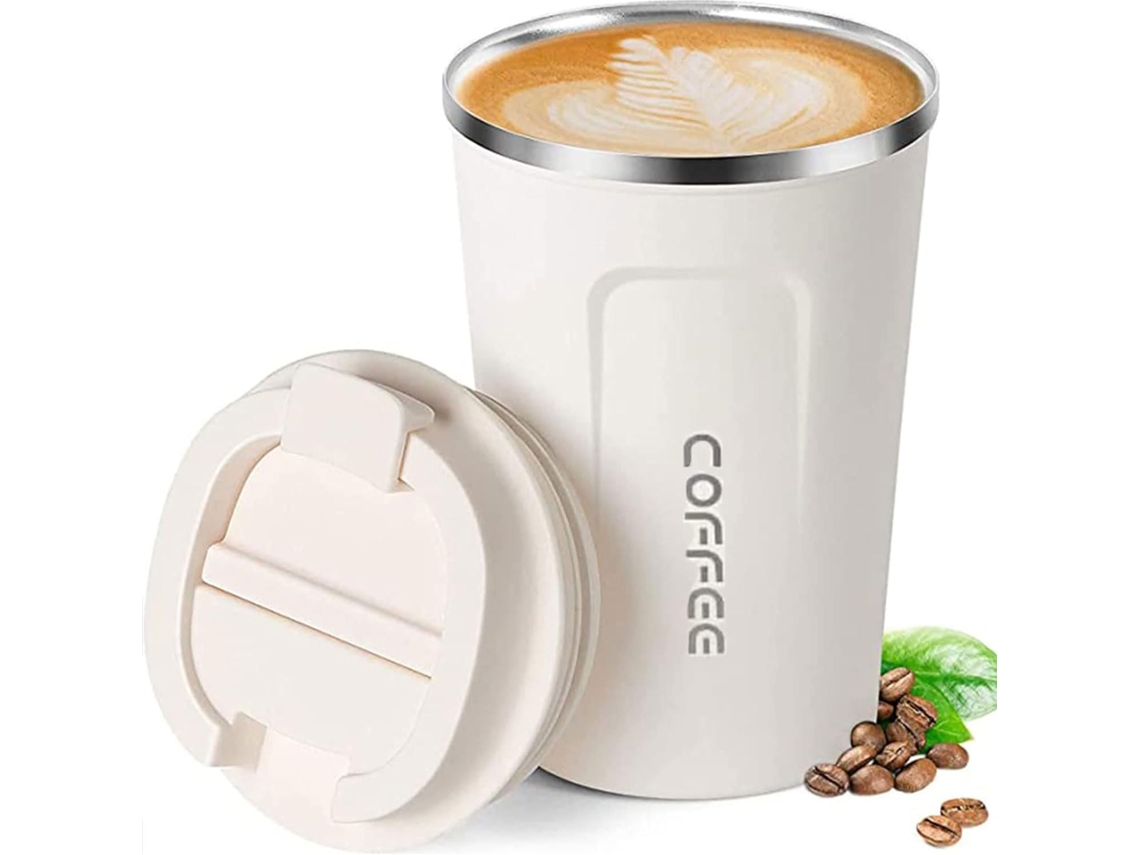 Taza De Café De 380 Ml, Acero Inoxidable