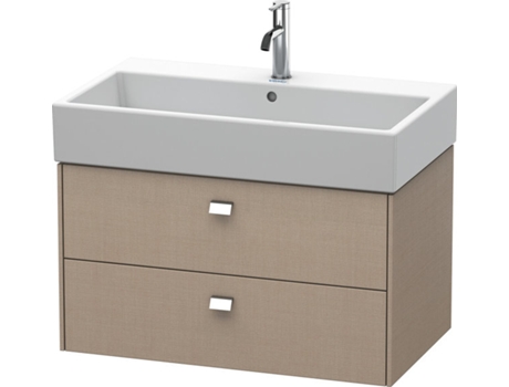 Mueble bajo encimera DURAVIT Brioso 78,4 x 45,9 cm 2 cajones incl. hueco para sifón y delantal para lavabo Vero Air 235080
