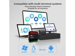 Leitor De Código De Barras De Área De Trabalho 1d 2d Leitor De Código Qr Scanner Usb Com Fio Sem Mãos De Detecção Automática