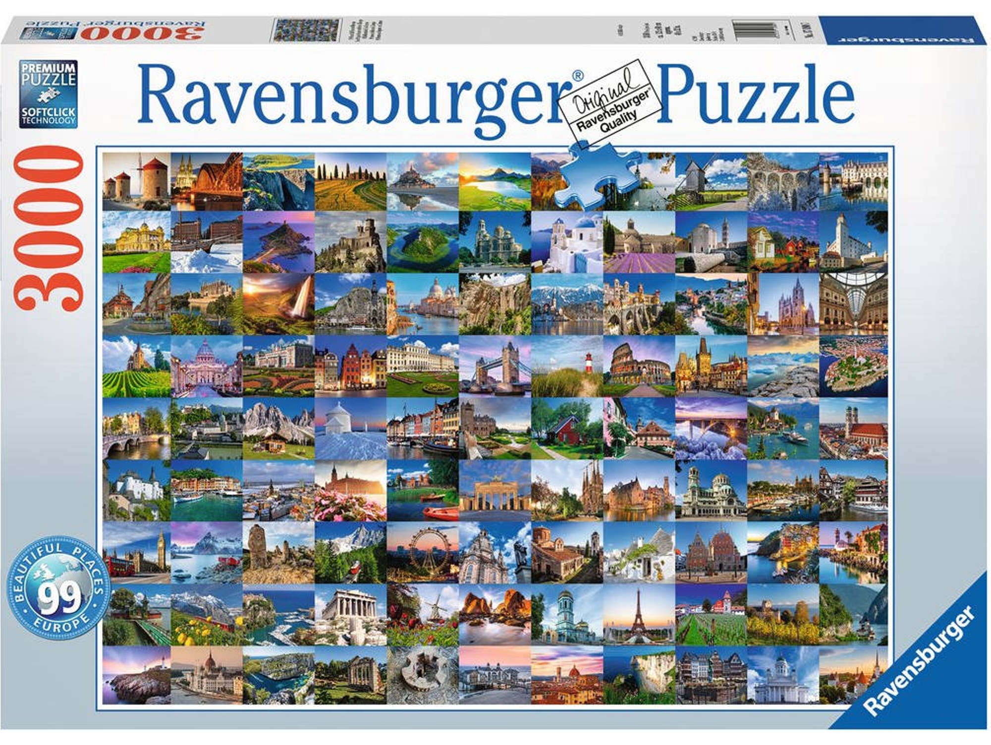 Puzzle RAVENSBURGUER Beautiful Place in Europe (3000 Piezas)