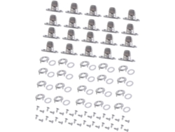 Lote De 20 Clips De Tela Marina Con Tornillos De Montaje Y Ojales Para Uso Diario Para Uso Doméstico E Profissional